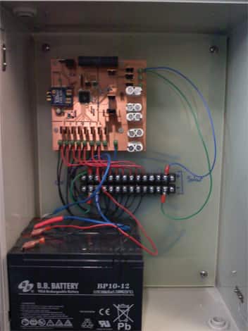 Image of The Smart Charger mounted in the control panel