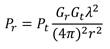 Image of Friis equation for free-space propagation