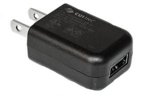 CUI’s ultra-compact 5 W wall-plug adapter