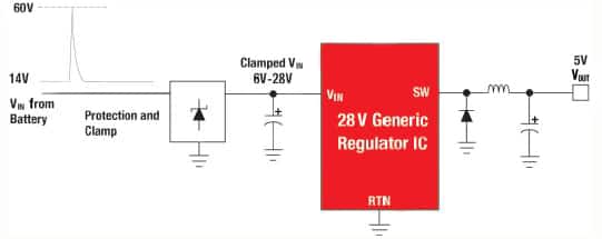 Diagram of generic low-voltage regulator