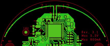 Image of final layout of the antenna and filtering components