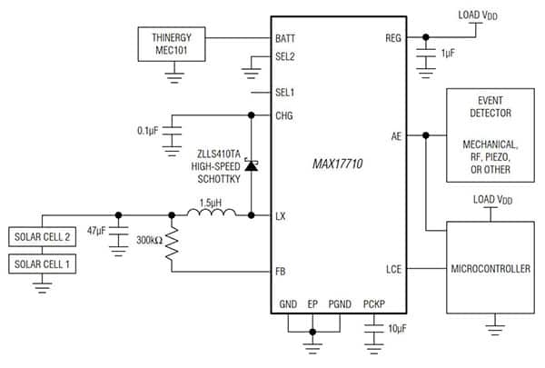 Diagram of MAX17710 from Maxim Integrated