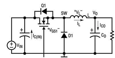 Image of Linear Technology typical switching regulator
