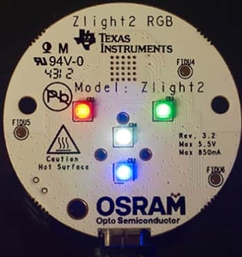 Texas Instruments offers a reference design for RGB LED powered lights.