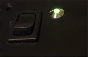 Image of power switch and indicator