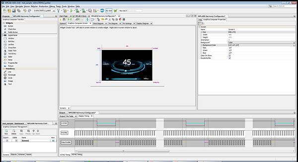 Image of Microchip’s MPLAB Harmony Graphics Composer software (click for full-size)