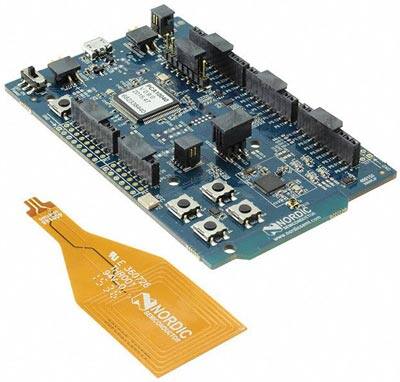 Image of nRF52 development board from Nordic Semiconductor