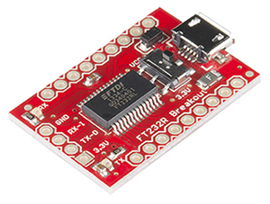 来自 SparkFun 的 BOB-12731 FT232R, USB-to-UART 评估板的图片