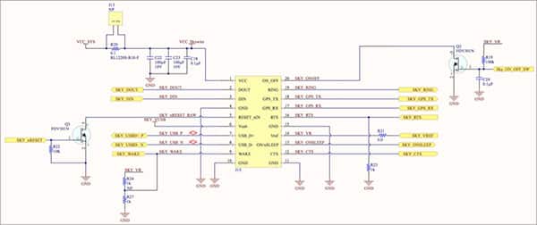 Detailed schematics for interfacing NimbeLink NL-SW-LTE-SVZM20 modem (click to enlarge)