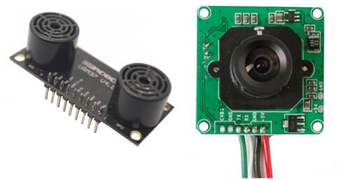 DFRobot URM37 v4.0 超声传感器和 Adafruit 397 摄像模块图片