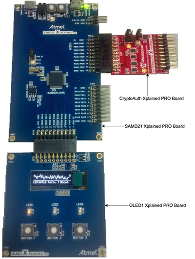 Microchip 基于 SAM D21 MCU 的 ATSAMD21-XPRO 开发套件图片