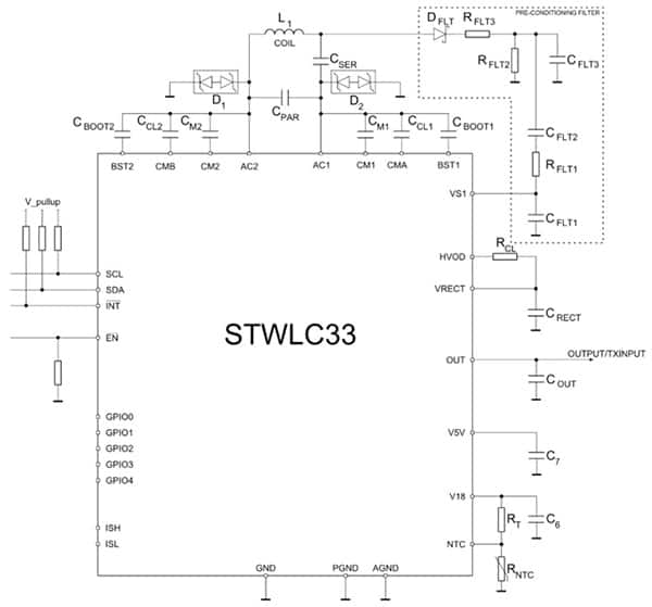 STMicroelectronics STWLC33 原理图