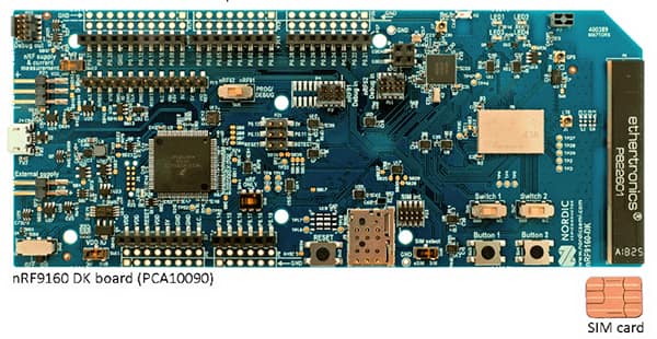 Nordic Semiconductor 的 nRF9160-DK 开发套件图片