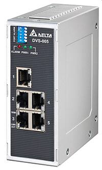 Delta Electronics 的 DVS-005W01 工业以太网交换机图片