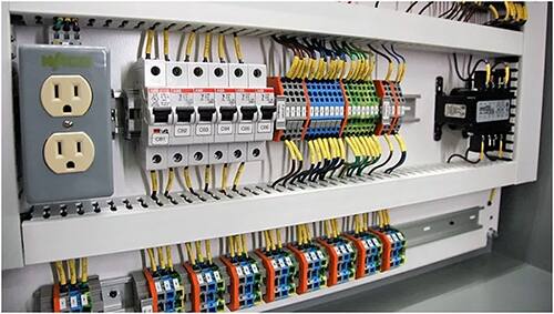 Image of DIN rail handles a diverse array of module sizes and functions