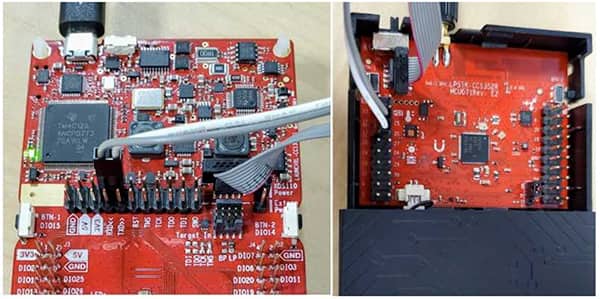Texas Instruments 的 SensorTag 连接到 LAUNCHXL-CC1352R LaunchPad 开发套件图片