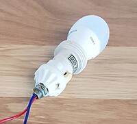 Image of 220 V bulb and holder