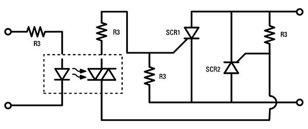 SSR 中的低功率和高功率电路之间的隔离图