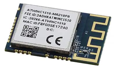 Microchip Technology 的 ATWINC1510-MR210PB 802.11b/g/n Wi-Fi 模块的图片