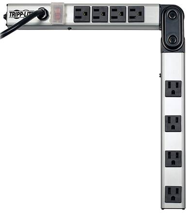 Tripp Lite PSF2408 设有 8 个插座，是一款配有 15 英尺电源线的 24 英寸折叠式接线板图片