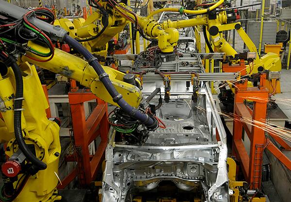 机器人技术在汽车工业中的图