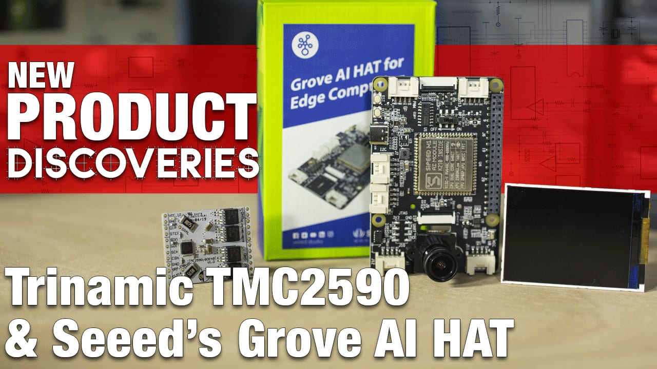 Image of New Product Discovery - Seeed Grove AI Hat and Trinamic Stepper Motor Driver
