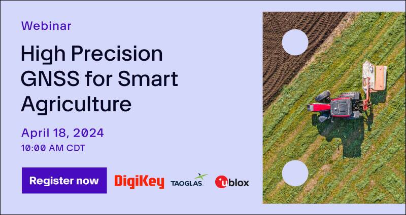 Image of Webinar – High Precision GNSS for Smart Agriculture