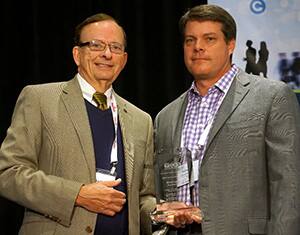 Digi-Key President Mark Larson and Michael Knight, Chair of the ECIA 2014 Executive Committee