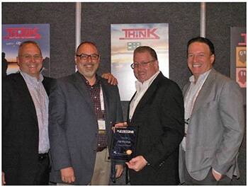 Image of Keystone Electronics Presents Todd Jesme of Digi-Key with Platinum Level Distributor Sales Award