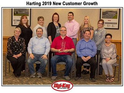 Image of Digi-Key Receives the HARTING 2019 New Customer Growth Award