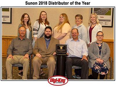Image of Sunon Honors Digi-Key with 2018 Distributor of the Year Award