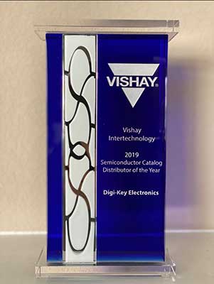 Image of Digi-Key Named Semiconductor Catalog DotY by Vishay Intertechnology