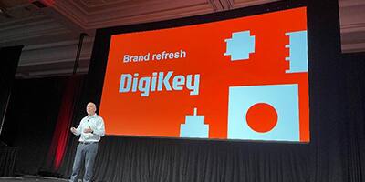 DigiKey 在 2023 年 EDS 领导力峰会上公布了更新的徽标和品牌识别体系图片