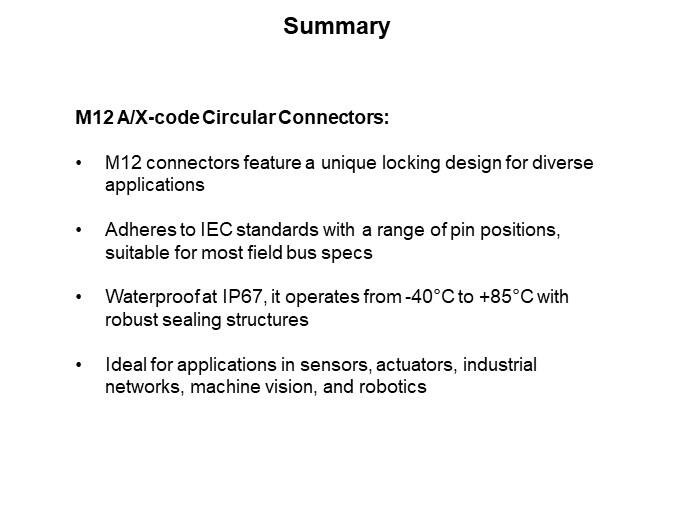 Image of ATTEND Technology M Series Circular Connectors - Summary