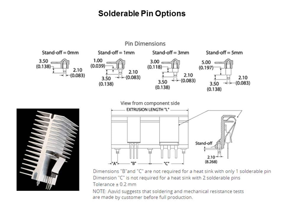 Solderable Pin Options