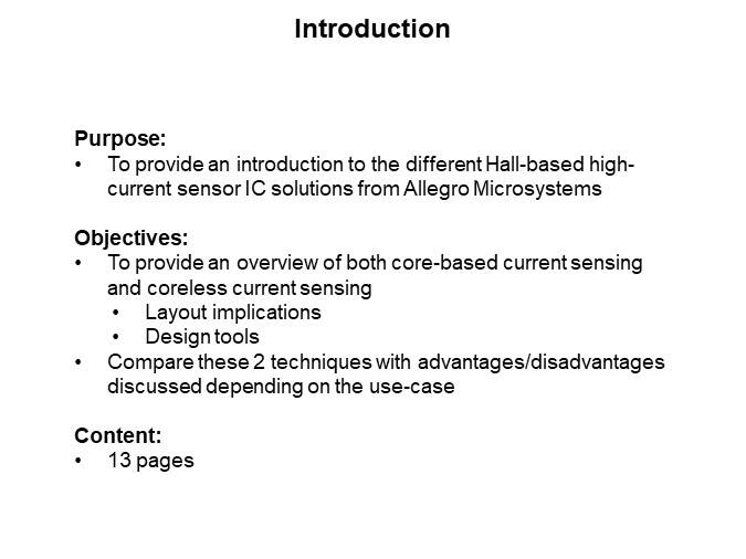 Image of Allegro Microsystems Magnetic High-Current Sensors - Introduction