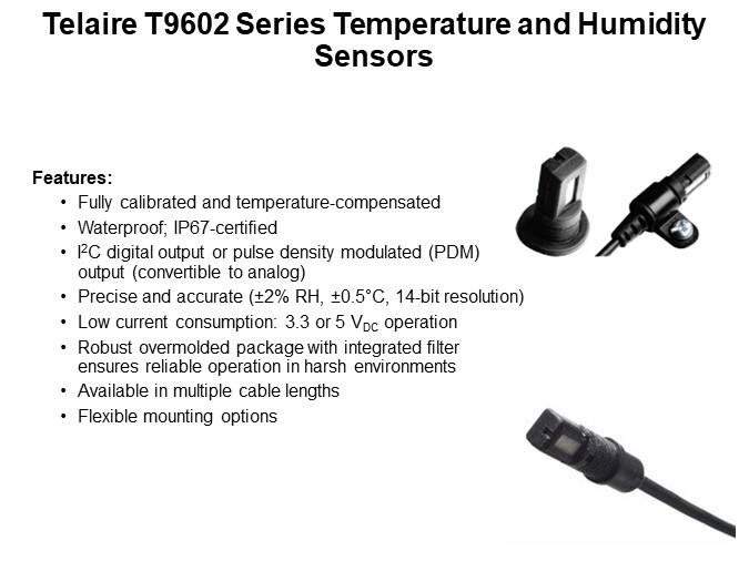 Telaire T9602 Series Temperature and Humidity Sensors