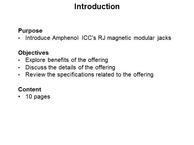 RJ Magnetic Modular Jacks Slide 1
