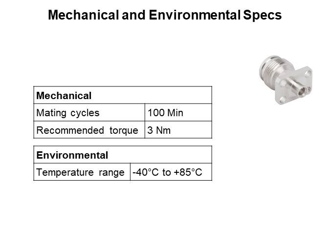 Mechanical and Environmental Specs