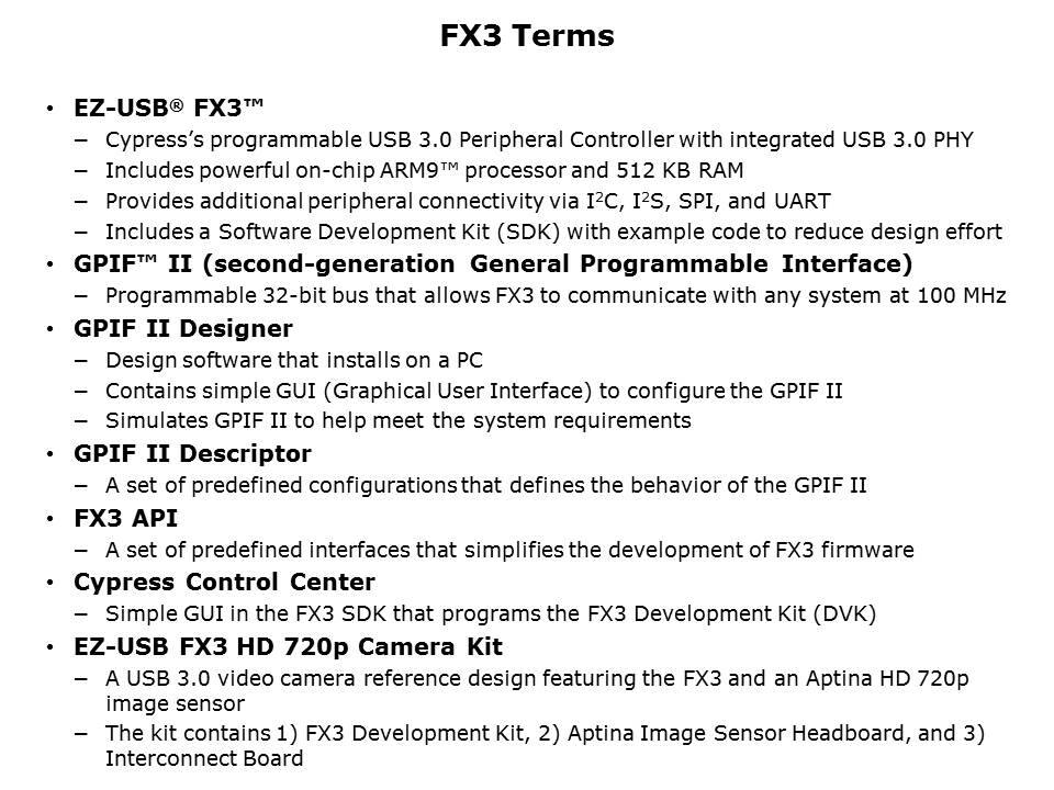 FX3 USB 3 Solution Slide 5