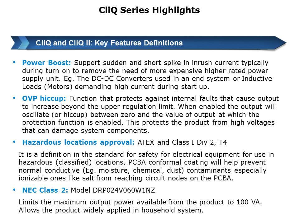 CliQ Series DIN Rail Power Supplies Slide 13