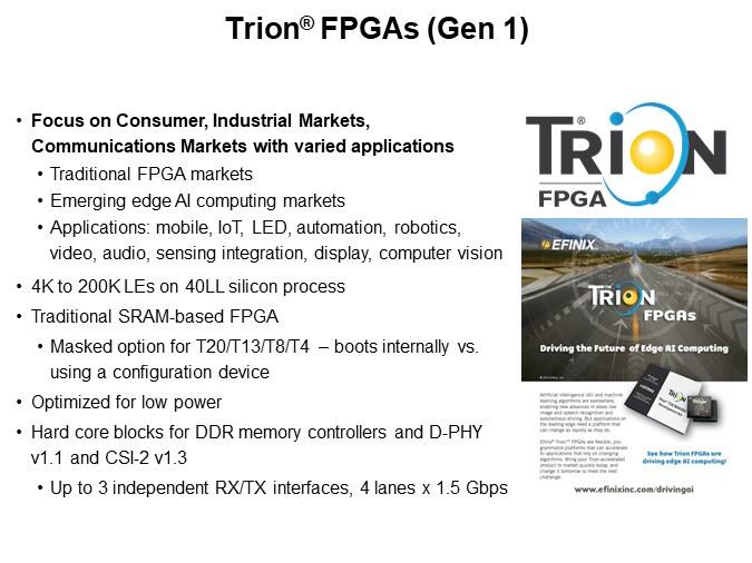 Trion® FPGAs (Gen 1)