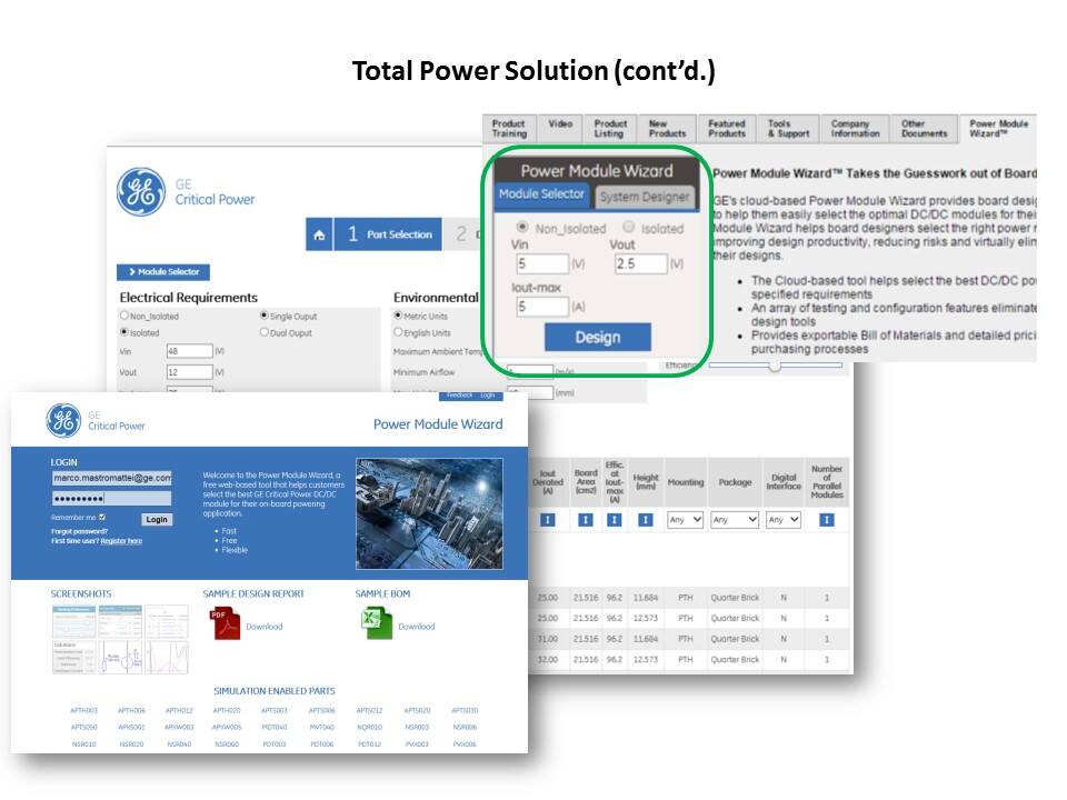 total power solution GE