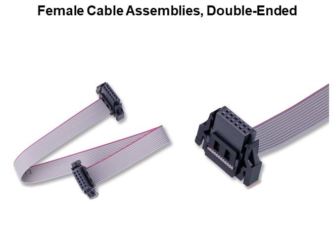 Female Cable Assemblies, Double-Ended
