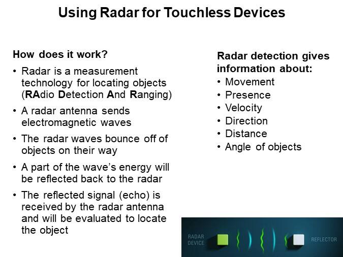 Using Radar for Touchless Devices
