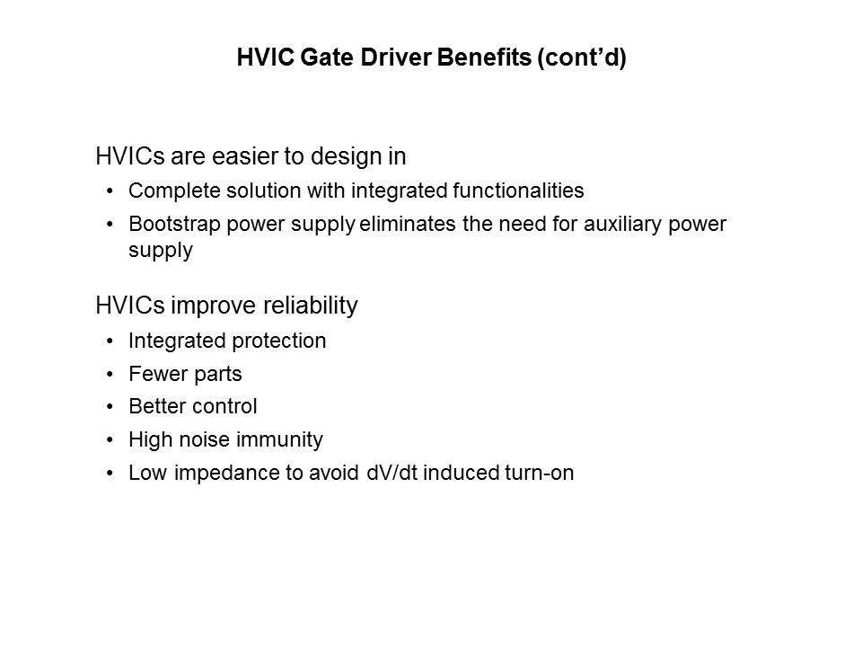 High Voltage Integrated Circuits (HVIC Gate Drivers) Slide 9