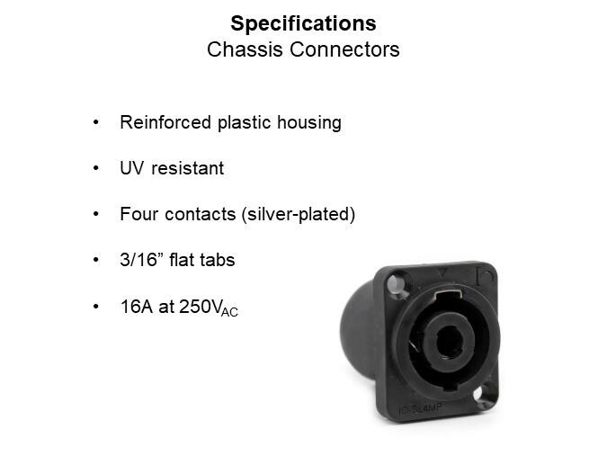 Image of Io Audio Technology Speakerlatch Connectors - Specifications Chassis Connectors