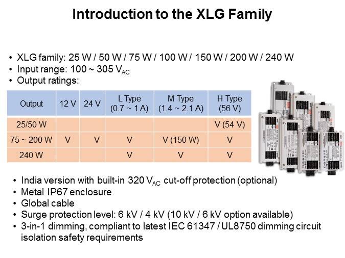 Introduction to the XLG Family