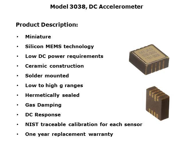 Model 3038 DC Accelerometer Slide 3