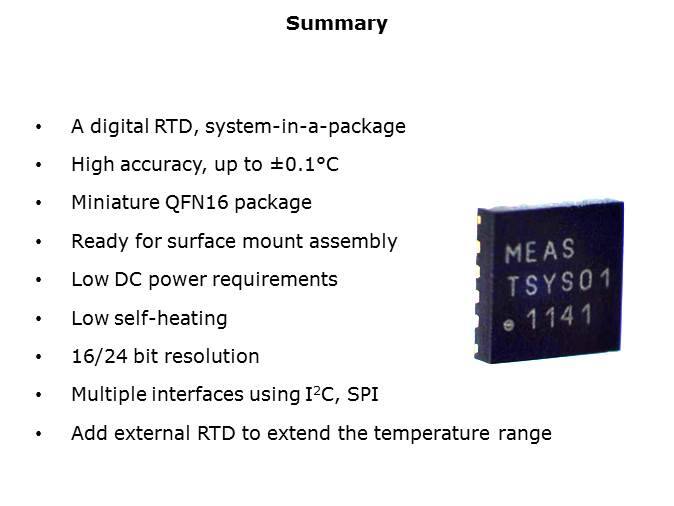 TSYS01 Digital RTD Temperature Sensor Slide 7